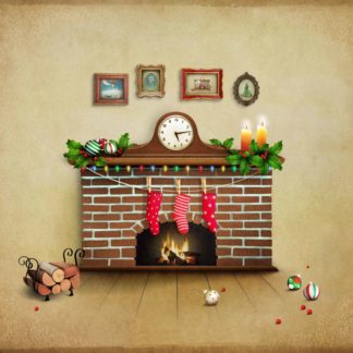 C31 Christmas Fireplace