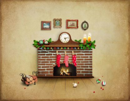 C31 Christmas Fireplace