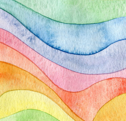 ABS08 Rainbow Watercolour Wave