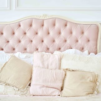 BED3 Pink Buttoned Headboard