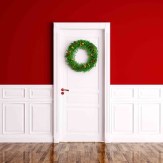 C46 White Christmas Door