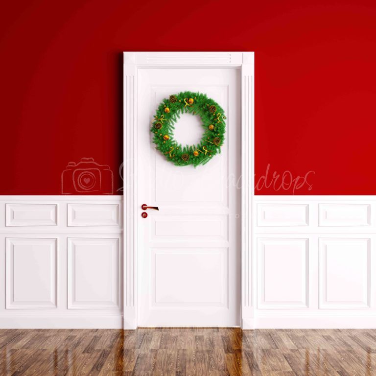 C46 White Christmas Door