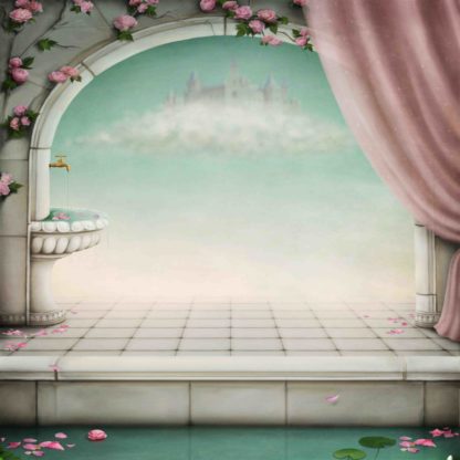 FTALE06 Pink Rose Castle Arch