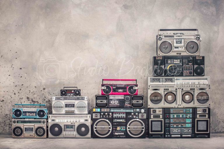 MUSIC1 Boom Box Wall