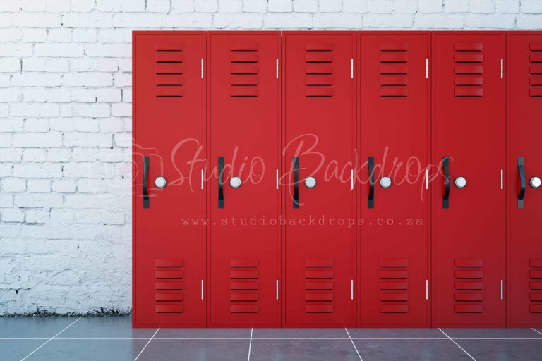 SCHO24 Red lockers