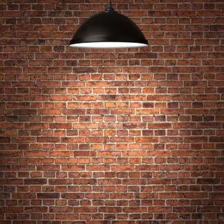 WAL07 Red Brick Wall with Hanging Light