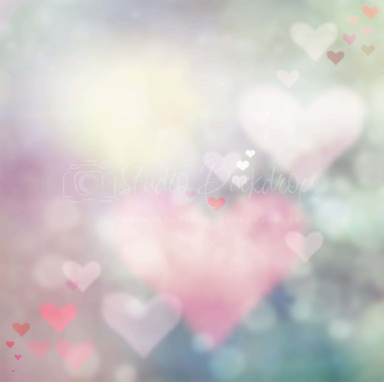 HEART10 Blurred Pastel Hearts