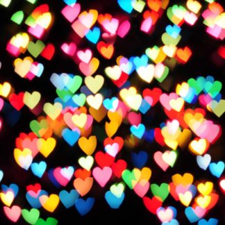 HEART6 Colourful Hearts Defocused