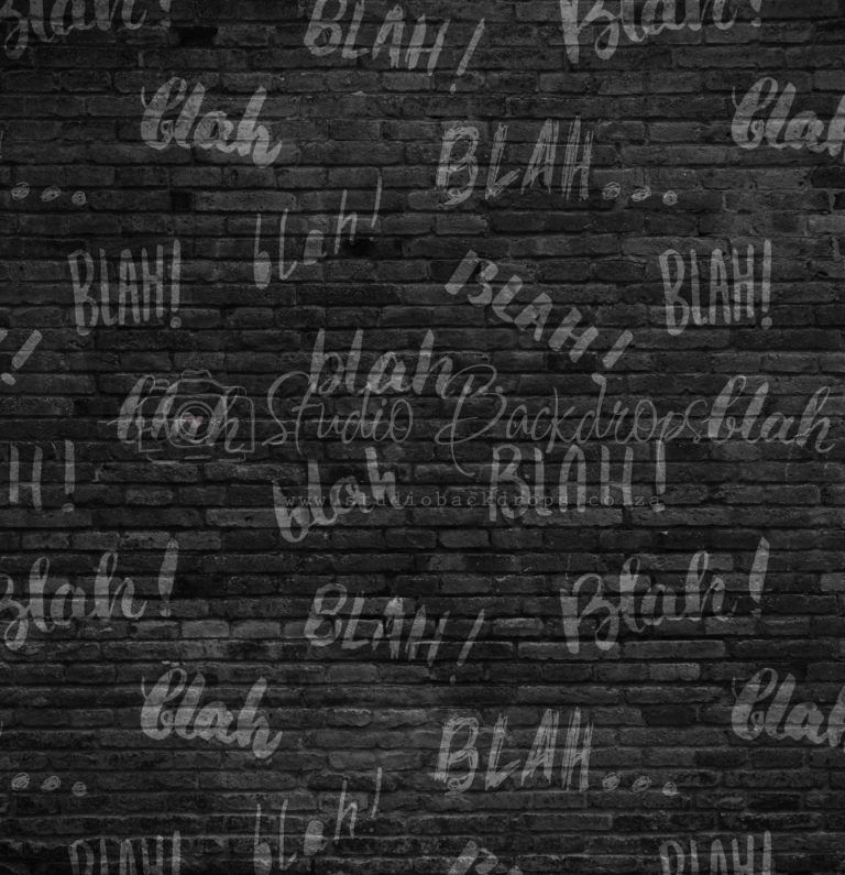 SCHO28 Black Blah Blah Wall