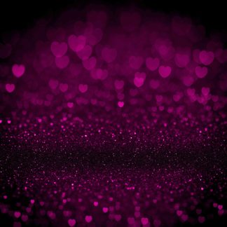 HEART29 Purple Glitter Hearts Defocused