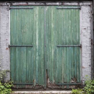WALL30 Old Green Barn Doors