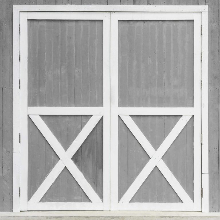 WALL35 Grey Barn Doors