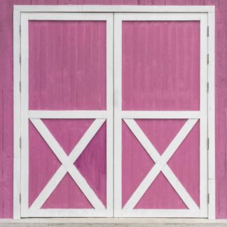 WALL37 Pink Barn Doors