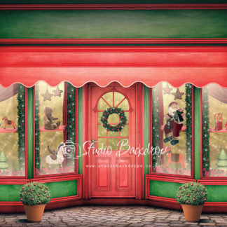 C50 Vintage Green Christmas Store