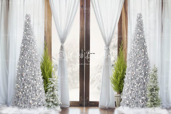 C60 Silver Trees Christmas