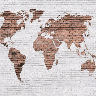 SCH041 Brick World Map