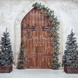 C70 Wooden Christmas Door