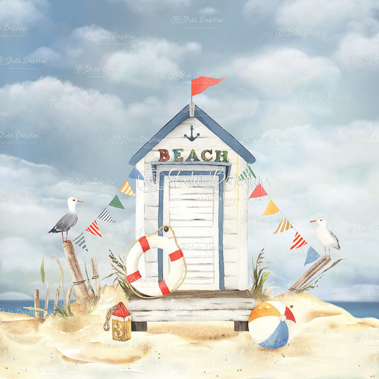 FUN50 Beach Hut – Studio Backdrops