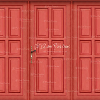 WALL58 Traditional Door Red
