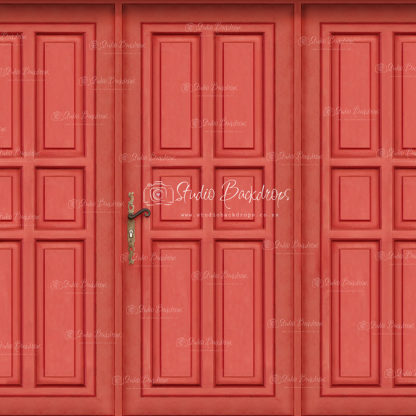 WALL58 Traditional Door Red