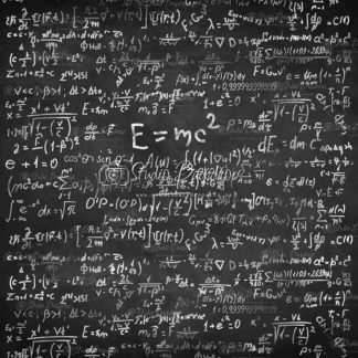 SCHO42 Science Scribbles on Blackboard