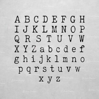 SCHO47 Typewriter Alphabet