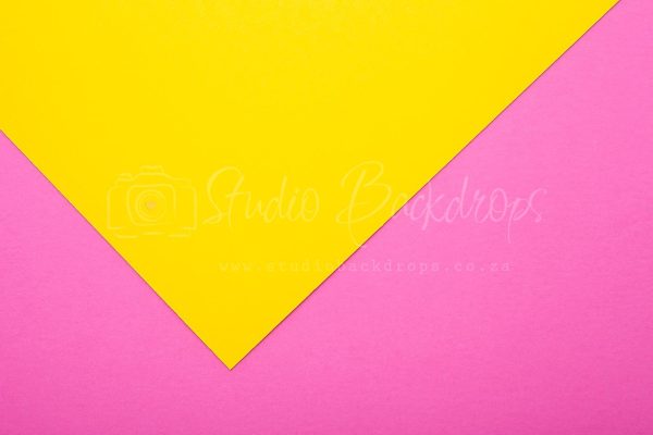 ABS04 Bright Pink and Yellow Abstract