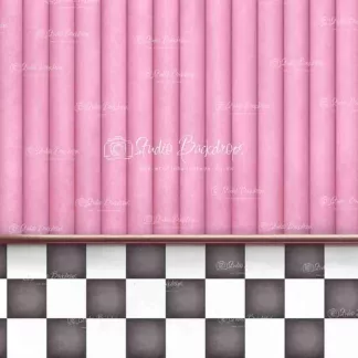FUN54 Pink Diner Wall