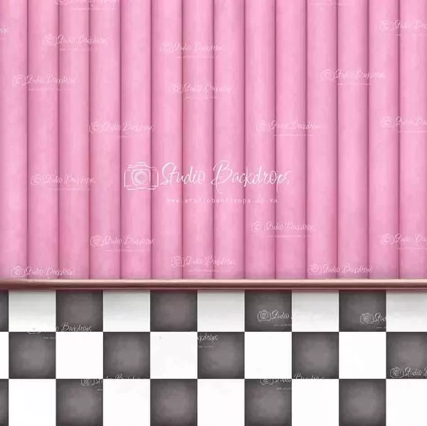 FUN54 Pink Diner Wall