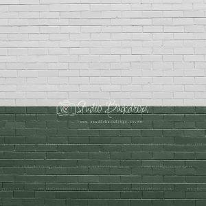 WALL68 Green and White Brick