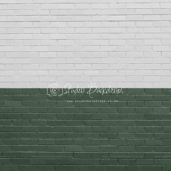 WALL68 Green and White Brick