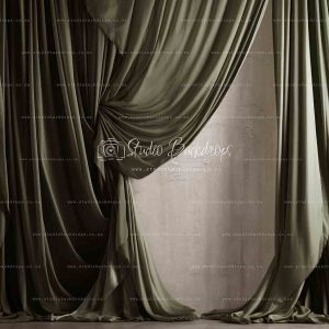 WALL75 Earthtone Drapes SQ