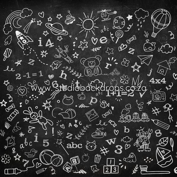 PRESCHO51 Kids Doodle Blackboard