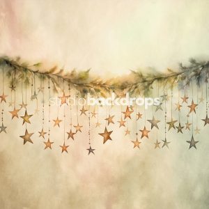 C134 Watercolour Star Garland