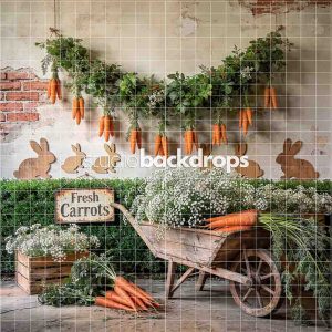 EASTER42 Bunnies and Fresh Carrots