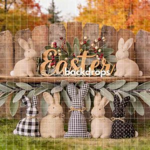 EASTER46 Fabric Easter Bunnies