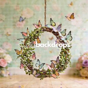 FLORAL19 Butterfly Wreath