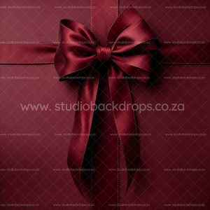 C156 Deep Red Bow