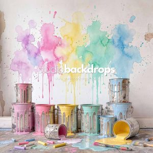 PRESCHO67 Pastel Paint Buckets